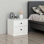 Hanah Home Mesita de Noche Kale - 4923 Blanco
